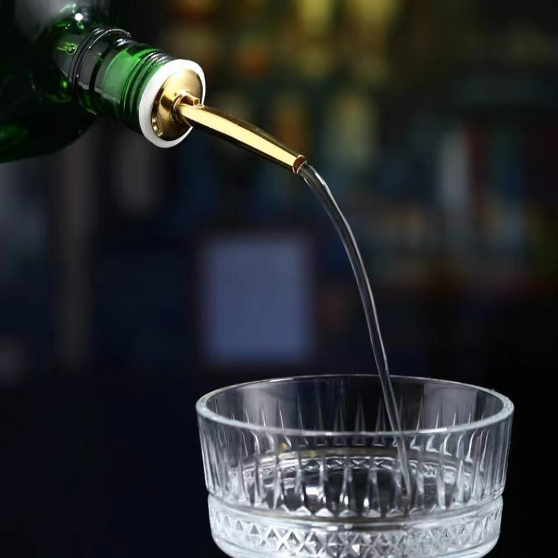 Fancy Bartender Pourer Stainless Steel Wine Mouth Wine Dispenser Pouring Mouth Bottle Stopper
