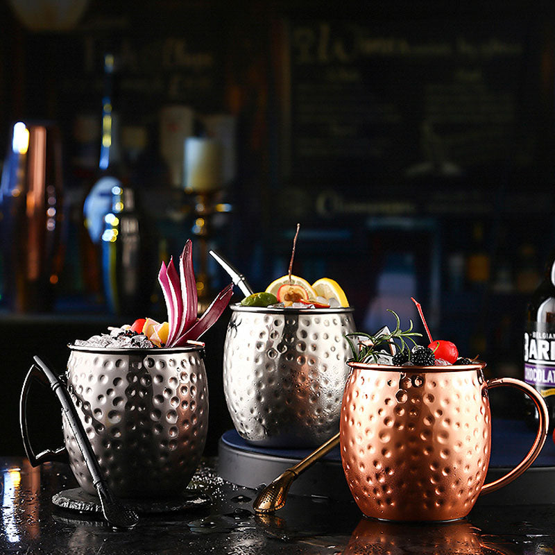 Traditionally handcrafted Copper Hammered Moscow Mule Mugs