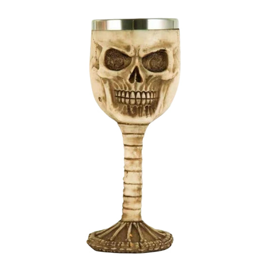 Resin Skull Cup Creative Cocktail Cup Stainless Steel Liner Water Cup Bar Wine Cup Halloween Decoration Cup