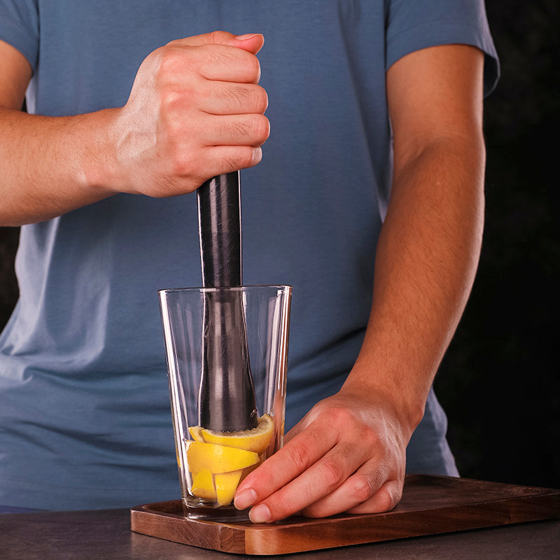 Black Cocktail Muddler,Perfect for Crushing Fruit, Pressing Mint and Sugar Cubes ,Mint Muddler for Mojitos