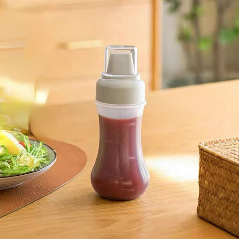Five-hole Sauce Bottle-Professional Lemon Juice Chocolate Sauce Juice Squeeze Bottle Food-grade Squeeze Bottle