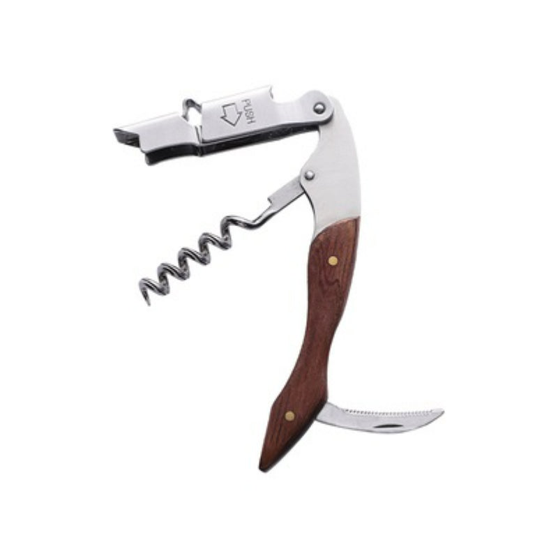 Custom Stainless Steel Wine Opener Wine Bottle Opener Boomerang Folding Waiters Opener