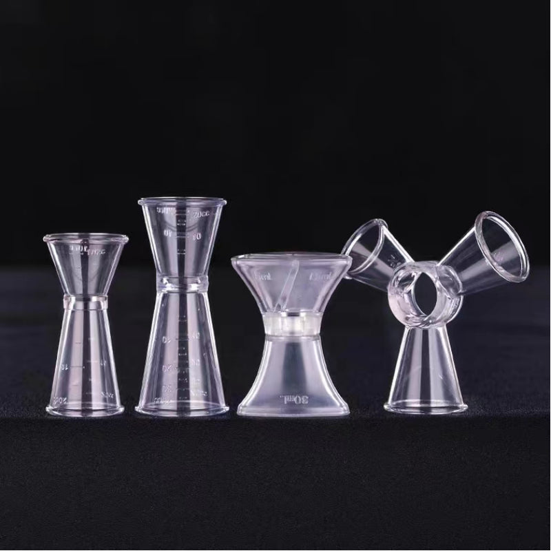Double Wine Jiggers Measuring Cup Plastic Cocktail Jigger for Bar