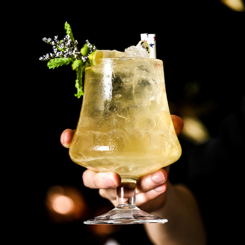 Crystal Cocktail Glass Texture Type Cup Brandy Cup