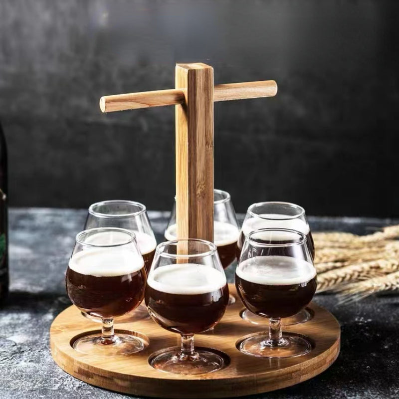Bistro Glass Mug Custom Bar Draft Beer Mug Holder