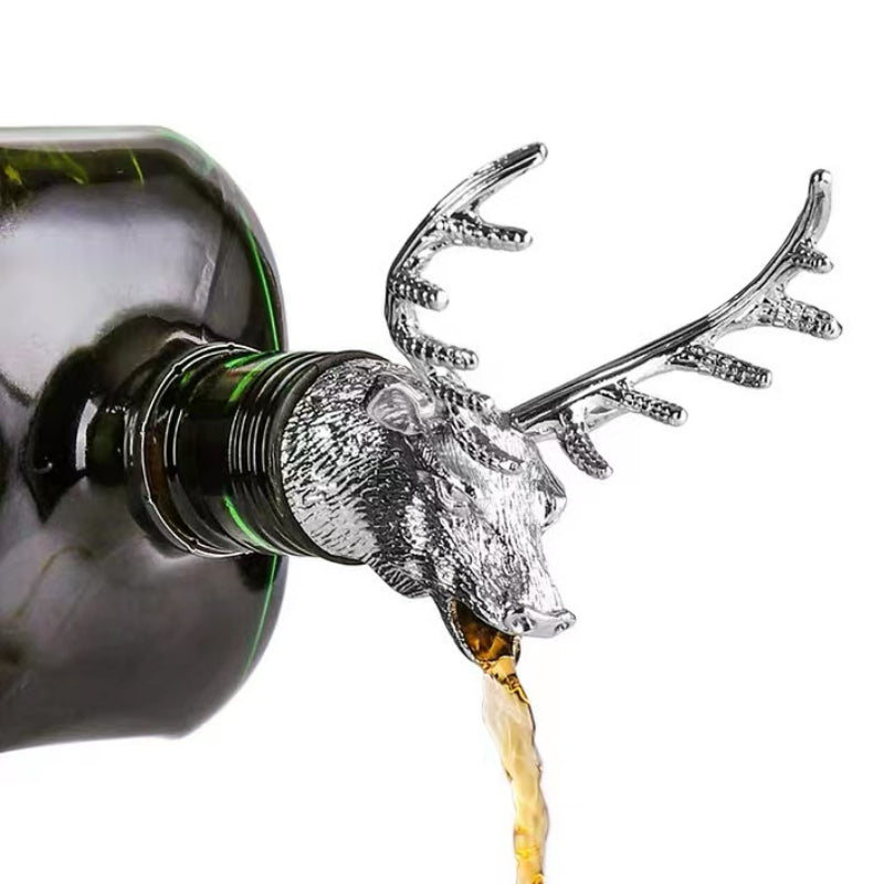 Animals Deer Shape Wine Bottle Cork Pourer Aerator Dispenser