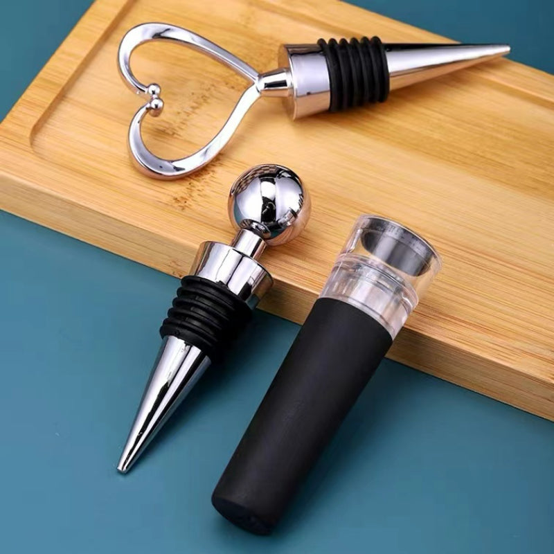 Zinc Alloy Wine Stopper Crystal Wine Champagne Bottle Stopper Wine Pourer Stopper