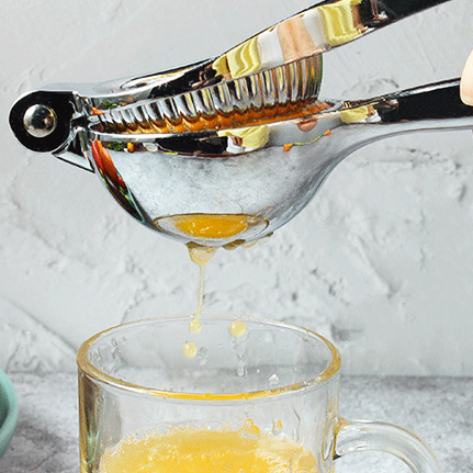 Large Lemon Juicer Stainless Steel - Sturdy Manual Citrus Juicer, Heavy Duty Solids Manual Squeezer
