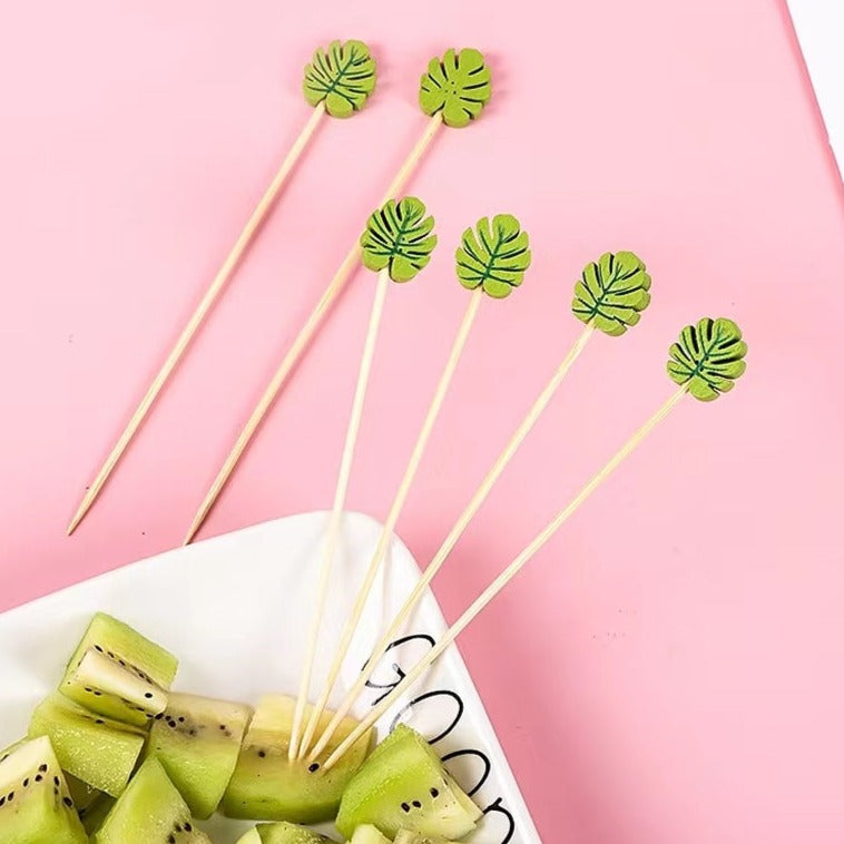 Fruit Stick Flower Stick Cocktail Decoration Firework Stick Disposable Creative Mini Art Toothpick