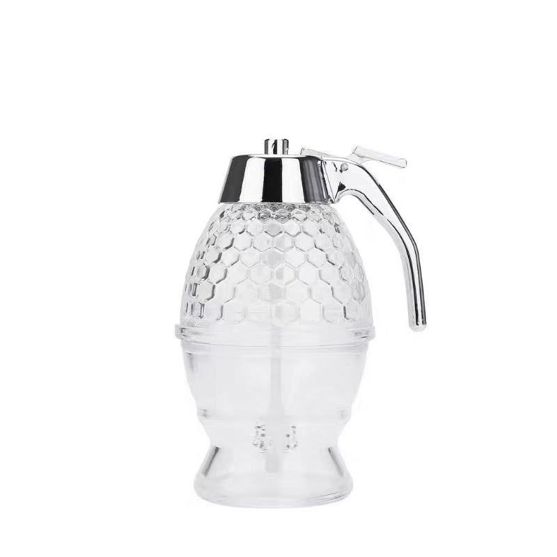 Squeeze Bottle Honey Jar Container Bee Drip Dispenser for Home Kitchen