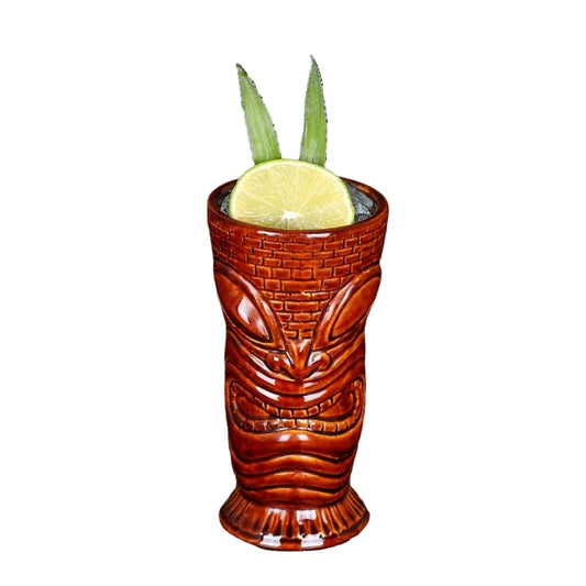 Tiki  Drinkware-Cocktail  Tiki Mugs-New Design Ceramic Tiki Mug Handmade Painting Island of Impossible