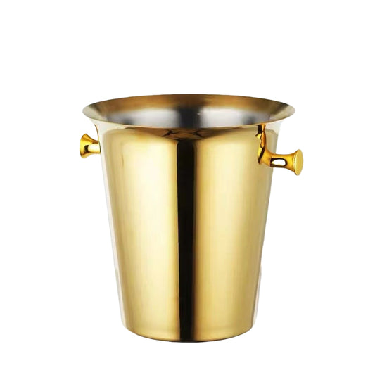 Hotel Supplies Bucket Wholesale 5L Stainless Steel Ice Bucket Luxury Gold Stainless Steel Ice Bucket