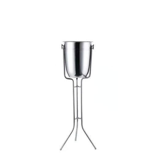 201 Stainless Steel Ware Bucket American Style Ice Barrel Coolers Champagne Bucket with Stand
