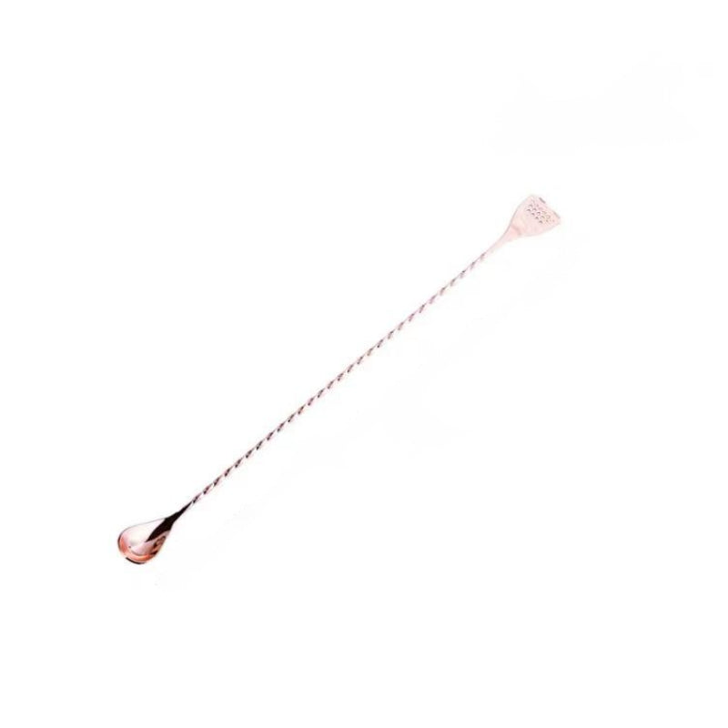 Multi-functional Mixing Bar Spoon with Strainer Tip