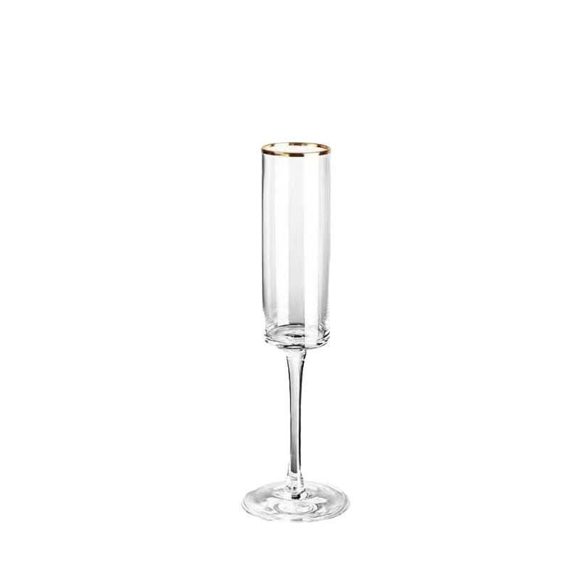 Vintage Elegant Gold Rim Red Wine Glass Champagne Glasses Decoration Wine Glasses for Wedding Party
