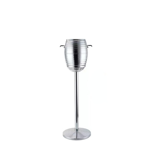 Hotel Restaurant Supplies Stainless Steel Ice Bucket Champagne Bucket Silver Large Metal Ice Bucket with Stand