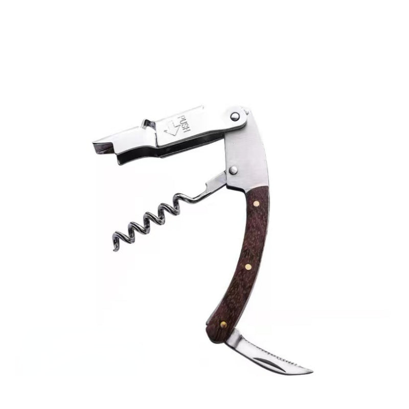 Professional Red Wine Opener Wood Handle Multifunction Portable Screw Opener Creative Wine Bottle Opener