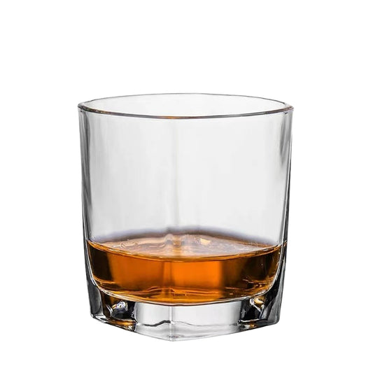 Square Shaped Lead-free Glass Cup Bar Tool Glassware Durable Rocks Cup Whiskey Glass Wine Glasses