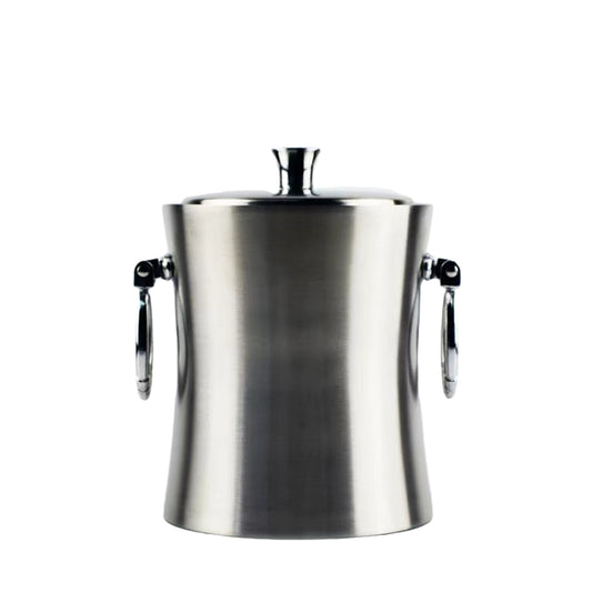 Custom Large Insulated Ice Bucket Stainless Steel Champagne Wine Beer Ice Bucket with Lid Tongs