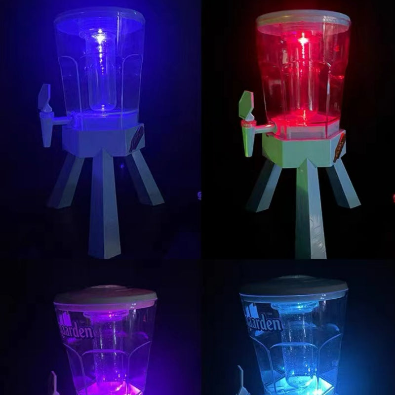 High Quality Plastic Drinks Dispensers with Ice Tube for Bar