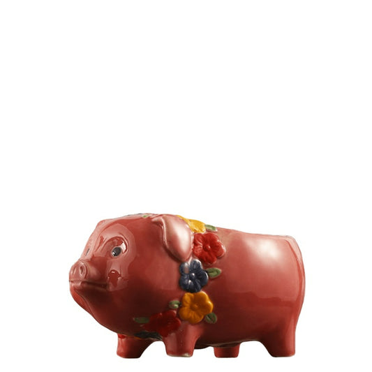 Tiki  Drinkware-Cocktail  Tiki Mugs- Red Pig Shape Ceramic Tiki Cups