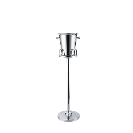 Stainless Steel Ice Bucket with Rack Wine Chiller Bottle Bucket Champagne Beer Ice Barrel Ice Rack Set