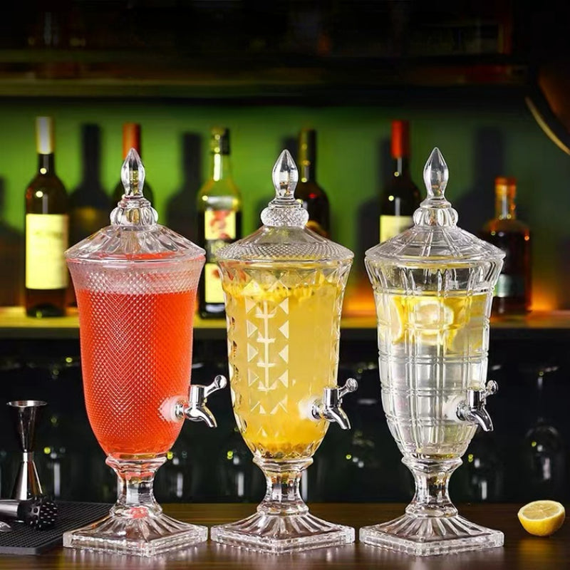 3.0L Glass Dispenser, Glass Drink Dispenser for Hotel, Bar and Restaurant