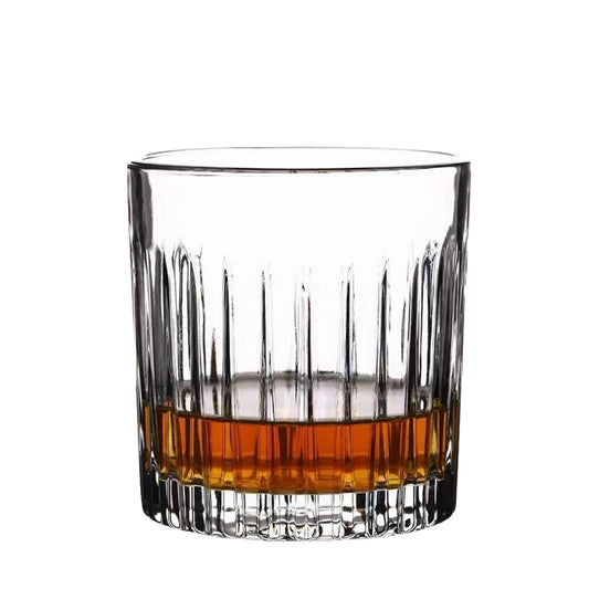 Crystal Striped Whisky Glass Tumbler Cup Personalized Bar Vodka Shot Glasses