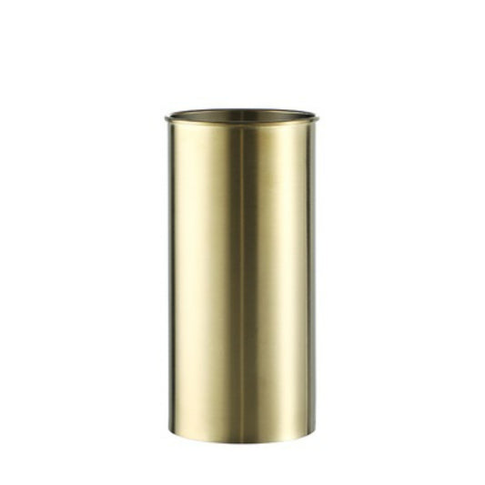 Stainless Steel Storage Bucket Round Curling Storage Bar Spoon Cup Bartender Tool Barrel Bar