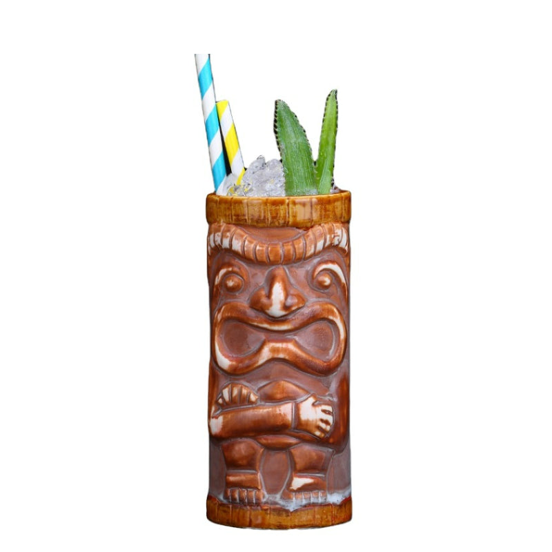 Tiki  Drinkware-Cocktail  Tiki Mugs-Tiki Tumblers Ceramic Hawaiian Luau Party Mugs