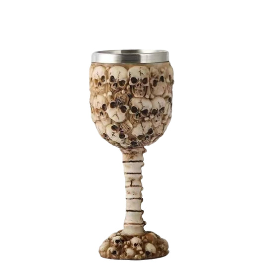 Resin Skull Cup Personalized Tableware Skull Jewelry Stainless Steel Liner