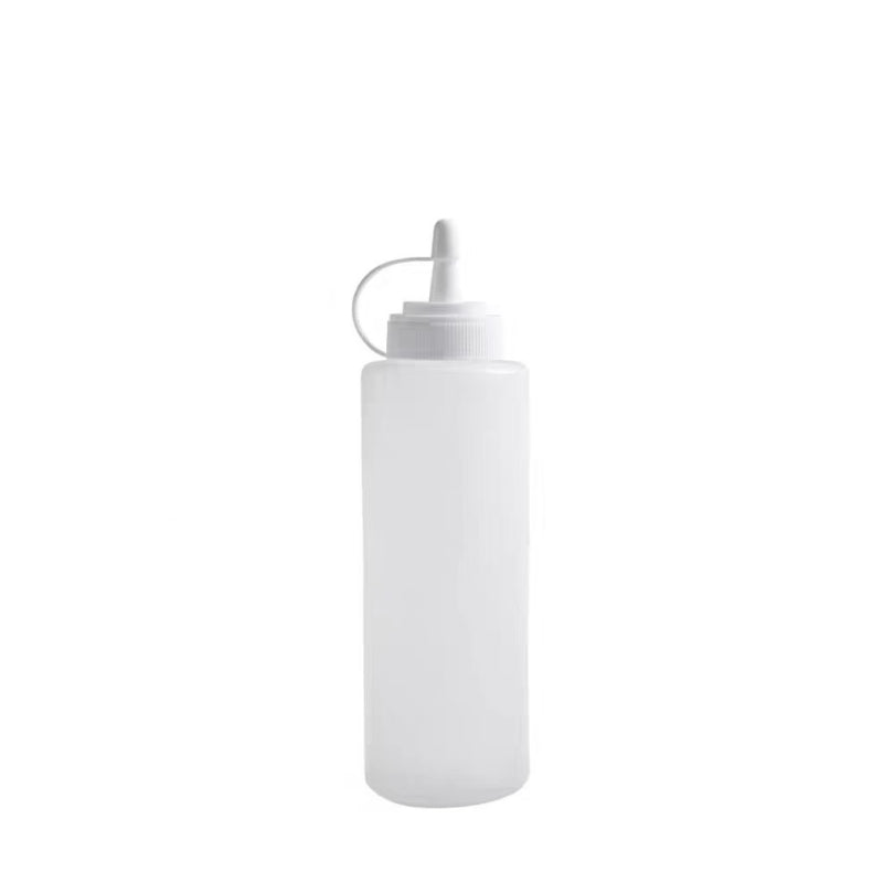 Food Grade Plastic Ketchup Honey Squeeze Packaging Bottles for Honey with Silicone Valve Cap
