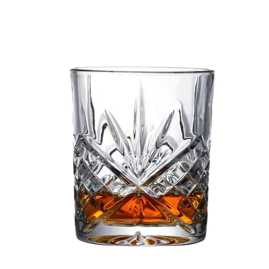Whiskey Glasses Lead Free Crystal Set Unique Tumblers for Liquor Perfect as A Wine Glass Gift