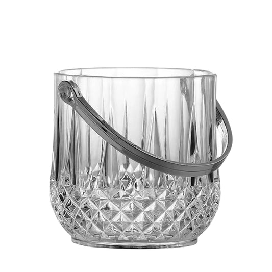Wholesale Party Bar Transparent Plastic Ice Bucket Cold Wine Special Ice Bucket Portable Plastic Wine Ice Bucket