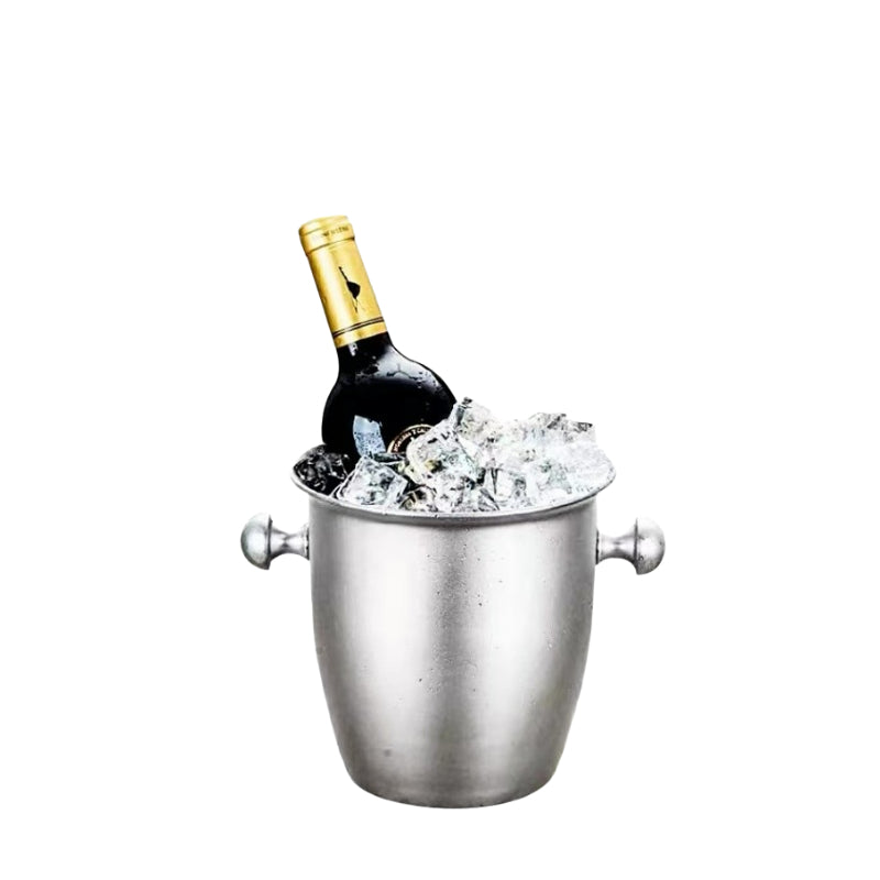 2L 5L Stainless Steel Thicken Ice Bucket Red Wine Ice Bucket Champagne Beer Bucket for Bar