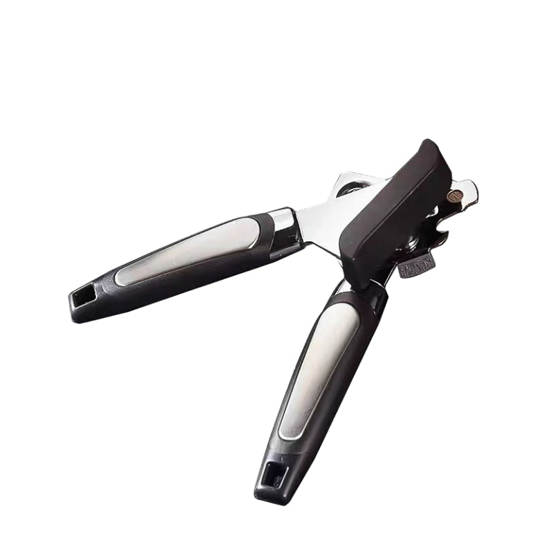 High Quality Opener Multifunctional Stainless Steel Opener Manual Can Opener with Black Handle