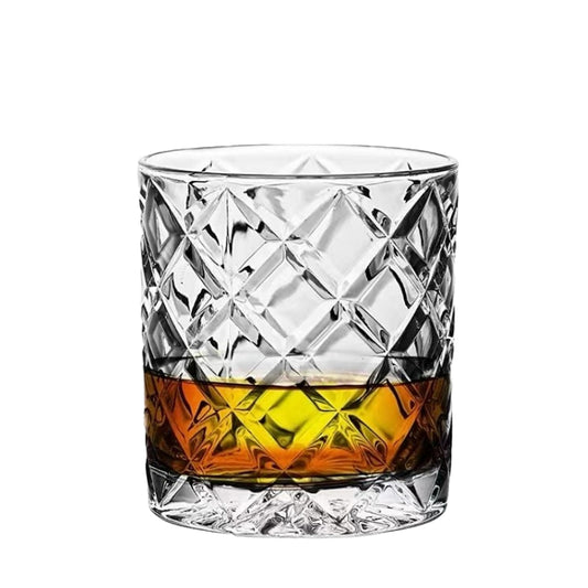 320ML New Diamond Shaped Whiskey Glass Cup Crystal Glass Whisky Cup
