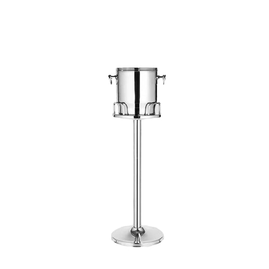 Restaurant Supplies Ice Bucket High Quality Insulated Stainless Steel Double Walled Bar Ware Ice Bucket Cooler with Stand