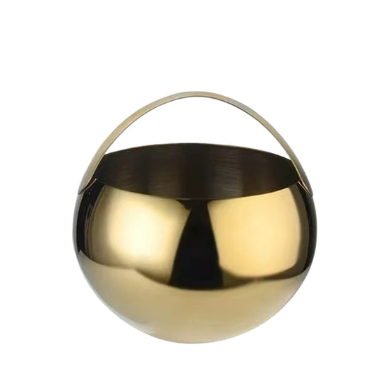 Round Hand Ice Bucket Creative Bucket for Bar