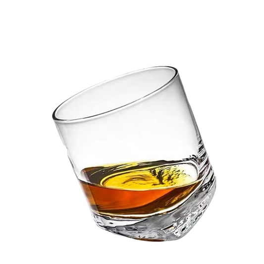 Factory Custom Hot Sale Unique Shape Bar Glassware Crystal Old Fashion Whiskey Glasses Liquor Whiskey Glass