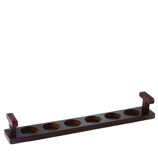 6 Hole Cup Holder-Handmade 23" Natural Shot Glasses Holder