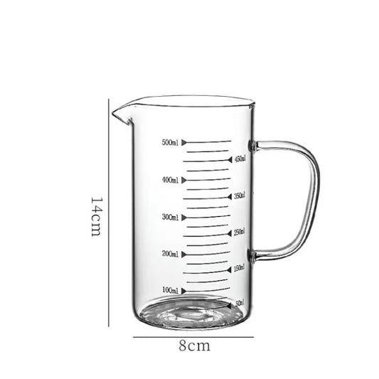 Measuring Cup with Scale Household Heat-Resistant Glass Cup with Handle