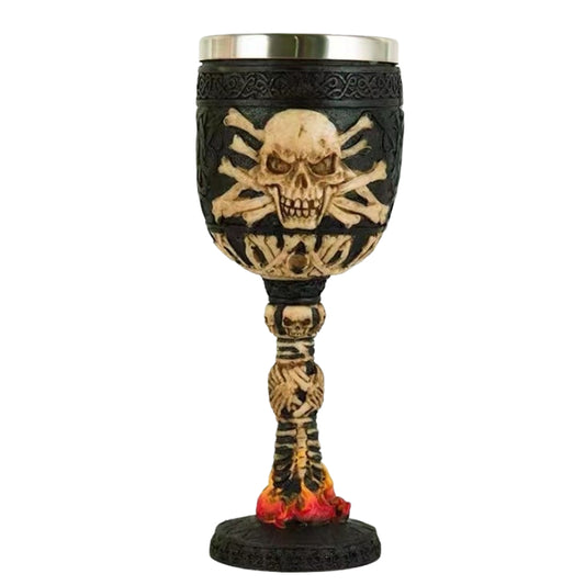 Skull Head Wine Glass Resin Halloween Gift Original Single Game of Rights Home Decoration Skull
