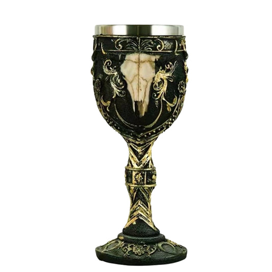 Creative Cocktail Glass, Resin Skull Glass, Stainless Steel Jar Glass, Bar Glass, Halloween Decorative Glass