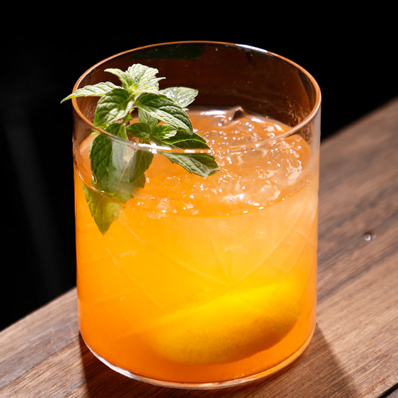 Modern Lowball Glass Whiskey,Old Fashioned Cocktail Glass for bar,Party,Restaurant