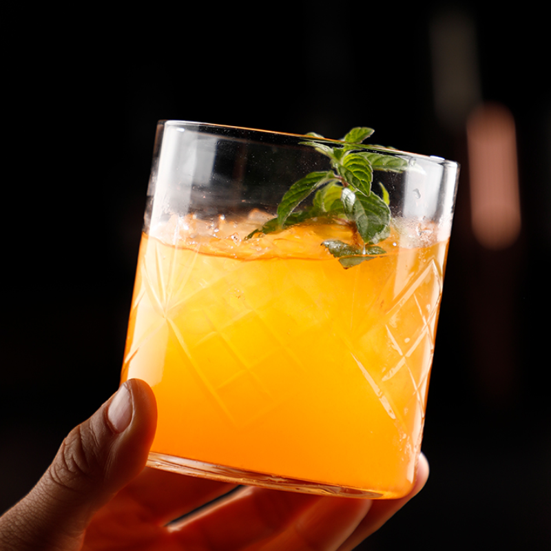 Modern Lowball Glass Whiskey,Old Fashioned Cocktail Glass for bar,Party,Restaurant