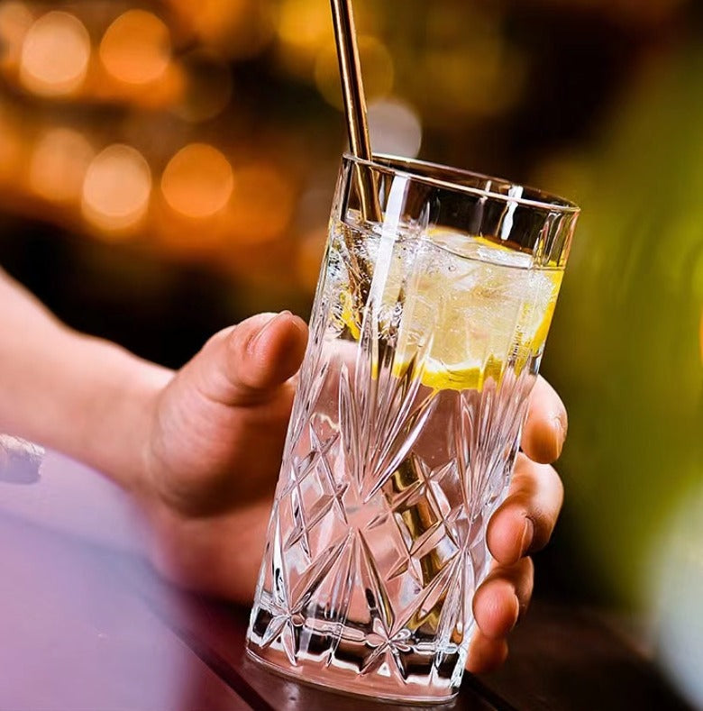 320Ml-Cut Glass Crystal Glass Colin Glass Juice Glass Cocktail Glass Drink Glass for Home Bar