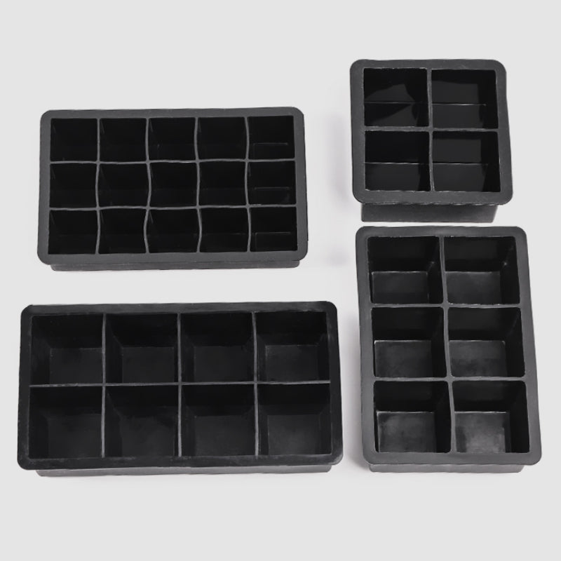 6 Grids Ice Mold with Lid,Bar Silicone Ice Cube Tray Square Ice Box
