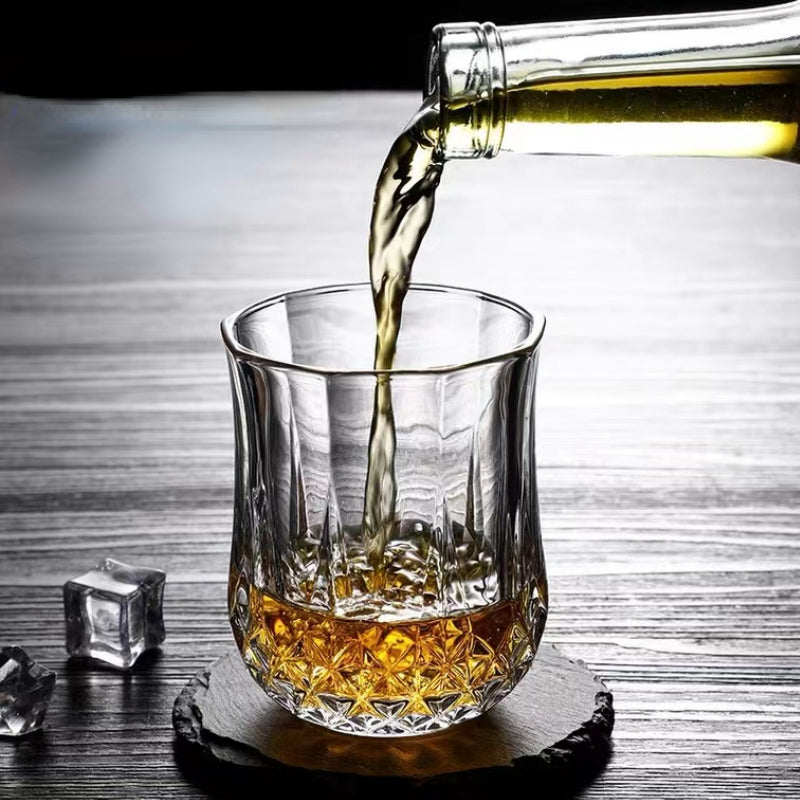 Unique Diamond Whiskey Glass Crystal Whiskey Tasting Glass Cup