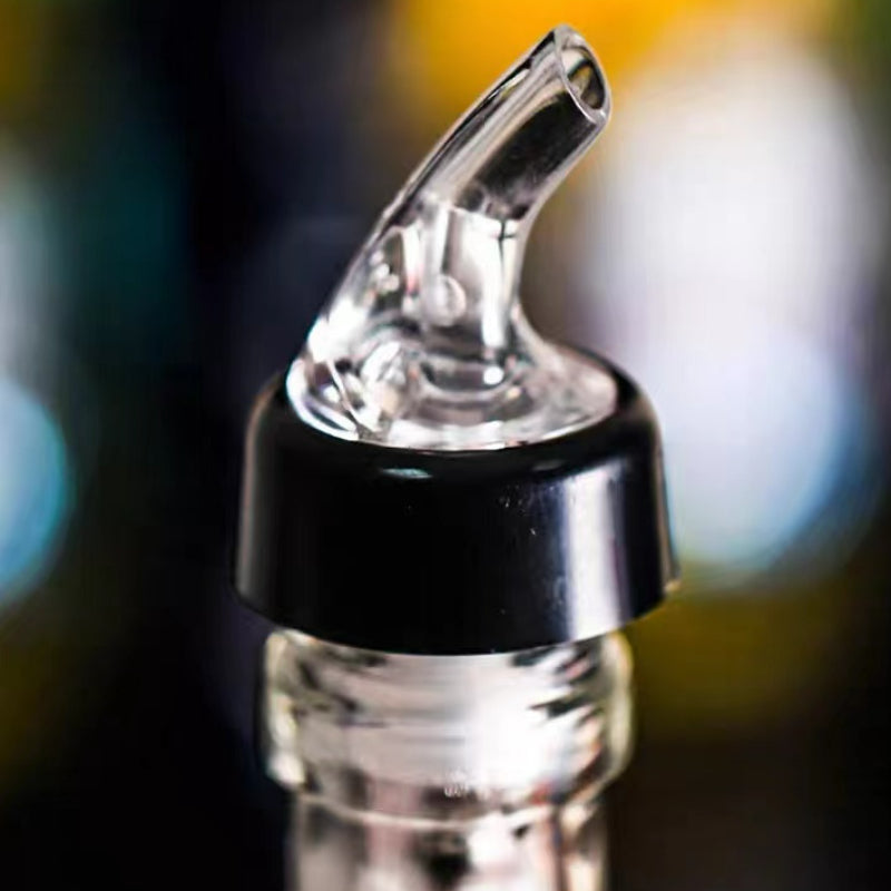 Professional Liquor Pourer with Black Collar Automatic Liquor Pour Spout